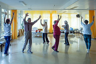 Gruppentherapie in der Physiotherapie des Spitalzentrums Biel